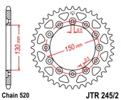 Звезда JT 245/2.46 для мотоцикла, доставка по России