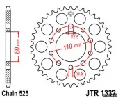 Звезда JT 1332.43 для мотоцикла, доставка по России
