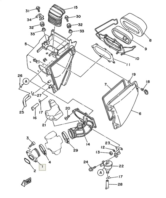 Patrubok Yamaha TTR 250 TTR250 4GY_4