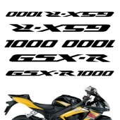 Комплект наклеек Crazy Iron Suzuki GSXR 1000 black для мотоцикла, доставка по России