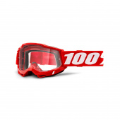 Очки 100% Accuri 2 Goggle Red Clear Lens для мото, доставка по России