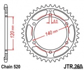 Звезда JT 260.40 для мотоцикла, доставка по России