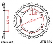 Звезда JT 866.46 для мотоцикла, доставка по России