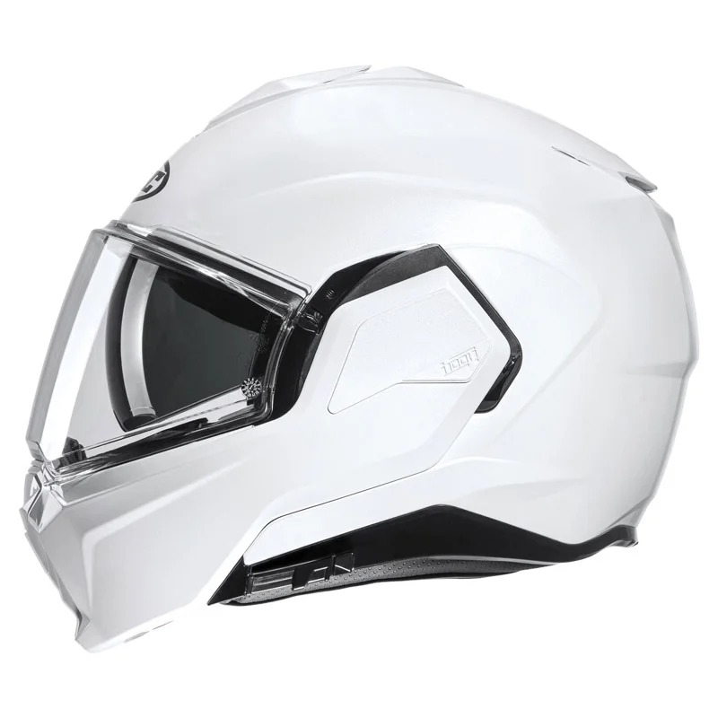 HJC i100 Pearl White_4