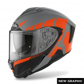 Шлем Airoh Spark Rise Orange Matt для мото, доставка по России