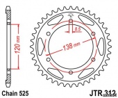Звезда JT 312.40 для мотоцикла, доставка по России