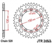 Звезда JT 245/2.42 для мотоцикла, доставка по России