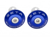 Заглушки в руль ZETA BarEnd Plug 35mm Blue для мотоцикла, доставка по России