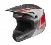 Шлем FLY RACING KINETIC Drift серый/красный для мото, доставка по России