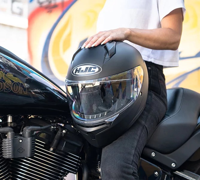 HJC C10 Semi Flat Black_1
