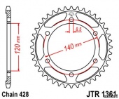 Звезда JT 1361.50 XLR250 R Baja 87-00 для мотоцикла, доставка по России