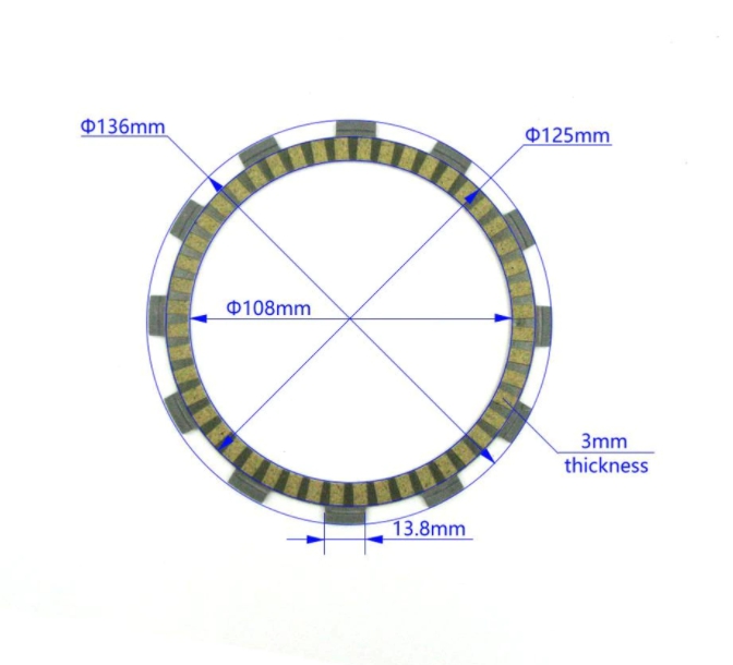 Clutch Friction Plates CRF250_2 Clutch Friction Plates CRF250_2