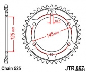 Звезда JT 867.43 для мотоцикла, доставка по России