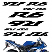 Комплект наклеек Crazy Iron Yamaha YZF-R6 black для мотоцикла, доставка по России
