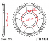 Звезда JT 1331.42 для мотоцикла, доставка по России