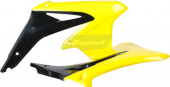 Обтекатели радиатора Suzuki RMZ450 08-17 black/yellow для мотоцикла, доставка по России