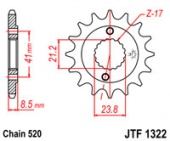 Звезда JT 1322.15 для мотоцикла, доставка по России
