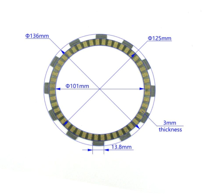 Clutch Friction Plates CRF250_1